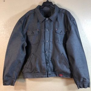 Guess Men’s Jean Jacket Gray Size 4X